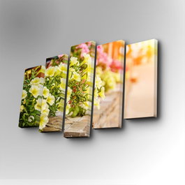 Wallity 5PUC-064 Cuadro Decorativo en Lienzo de 5 Piezas Multicolor